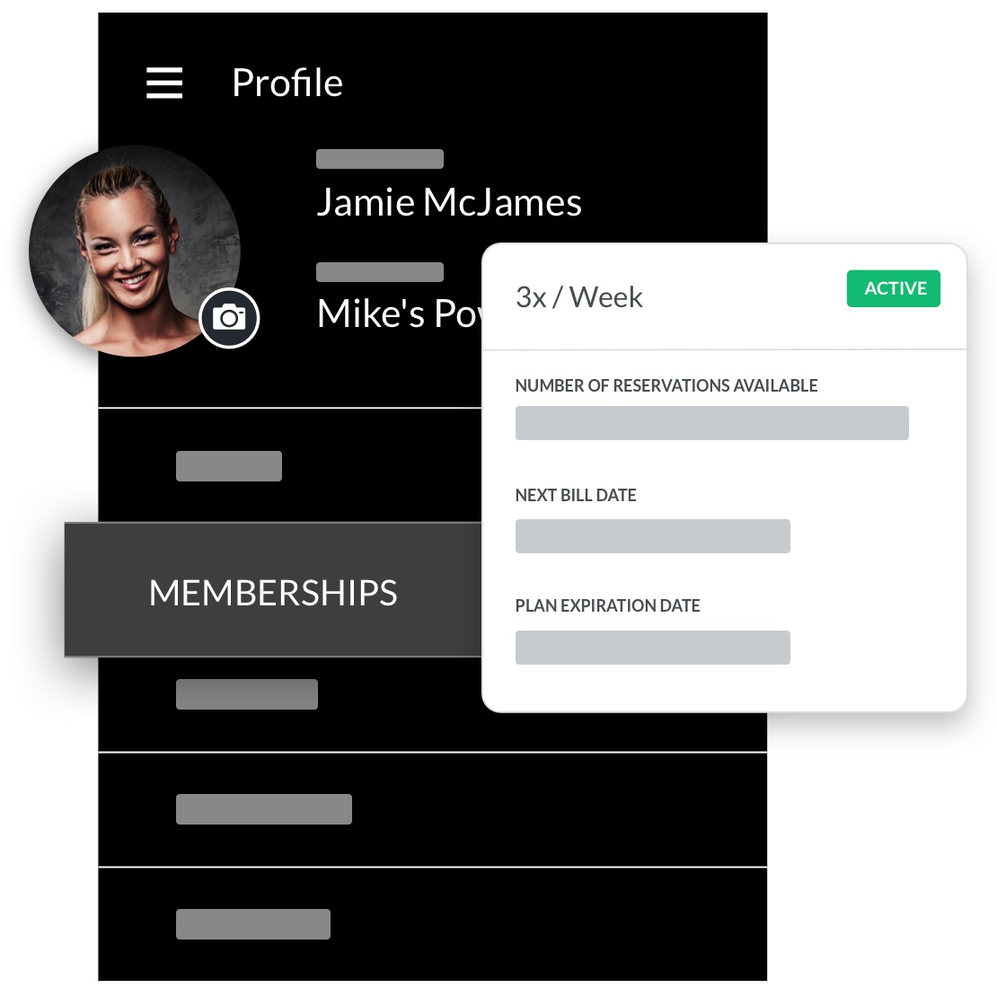 boxing gym software member profile management