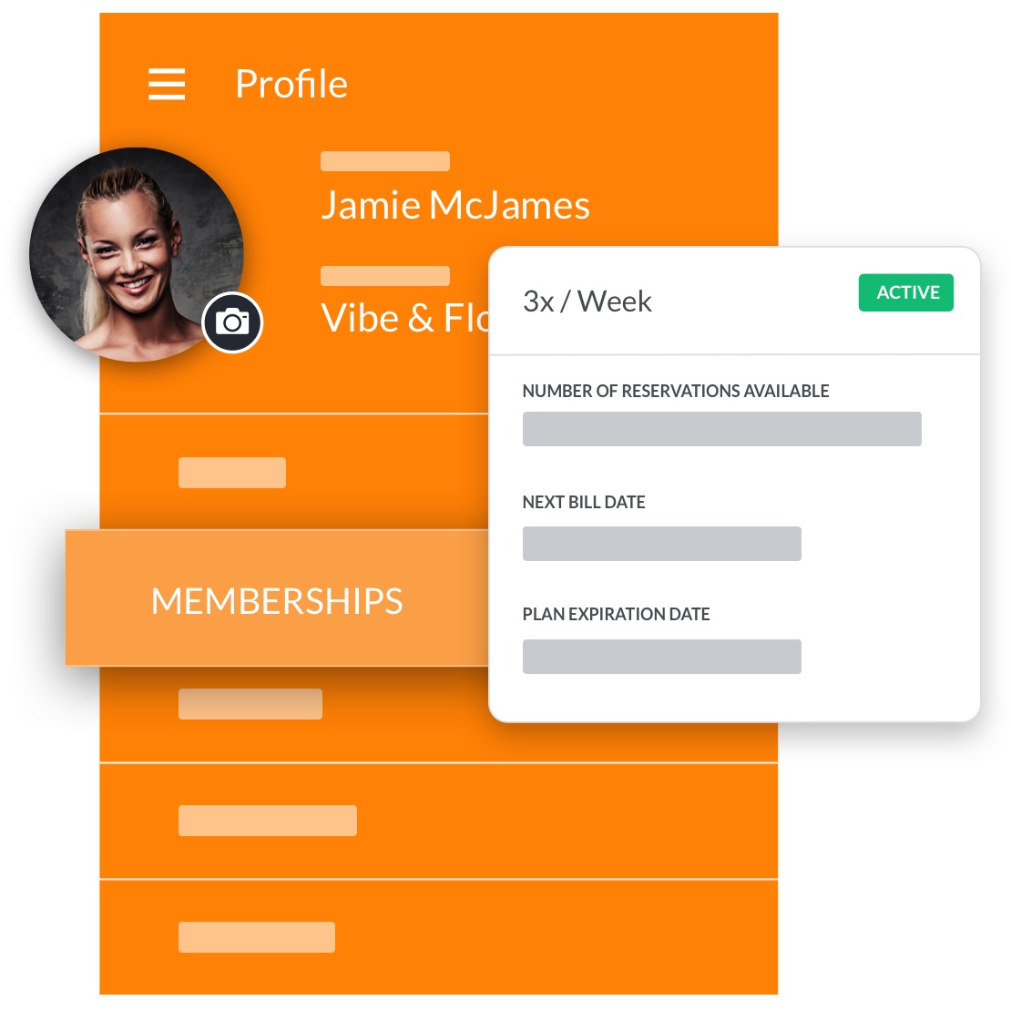yoga studio software member profile management