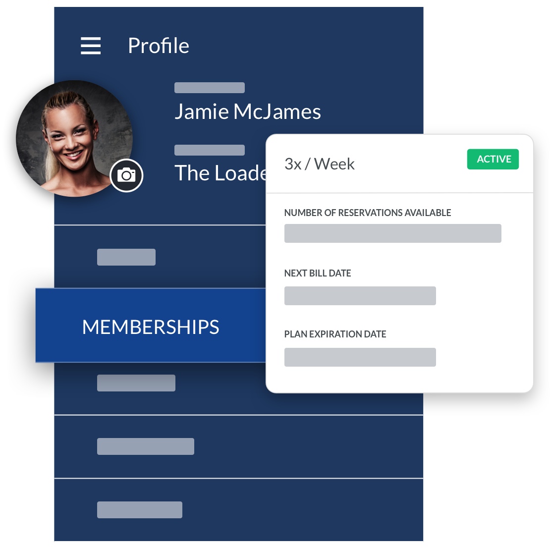 barbell club software member profile management