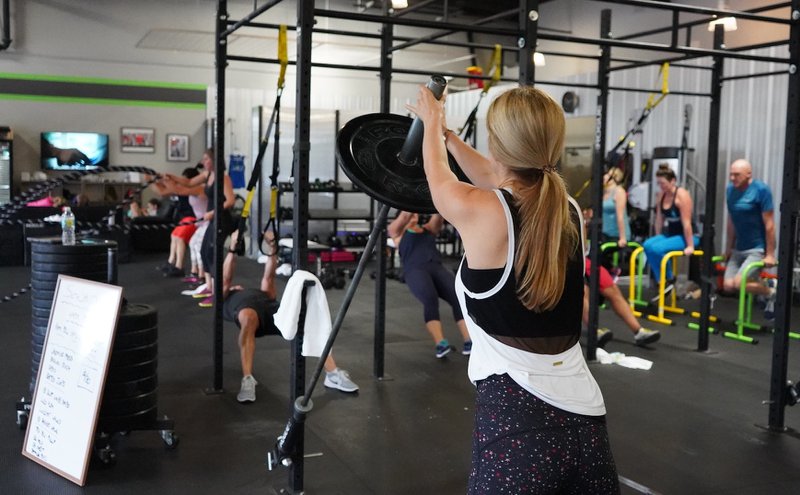 Determine number of gym members per square foot