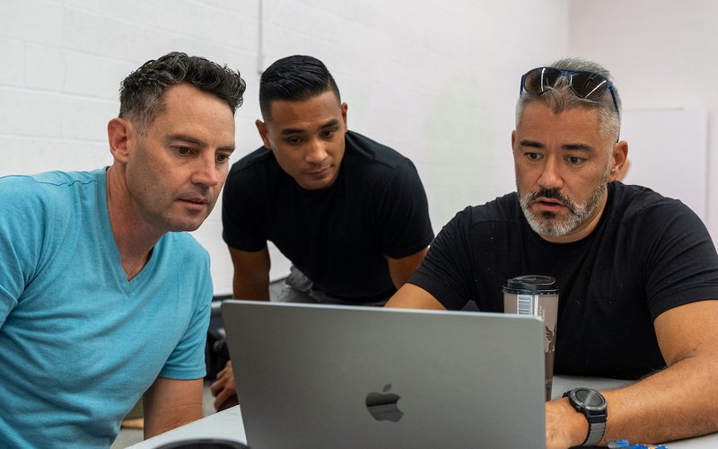 PushPress founders work on gym management software