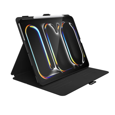 Three-quarter view of front of the case, using view stand formation#color_black