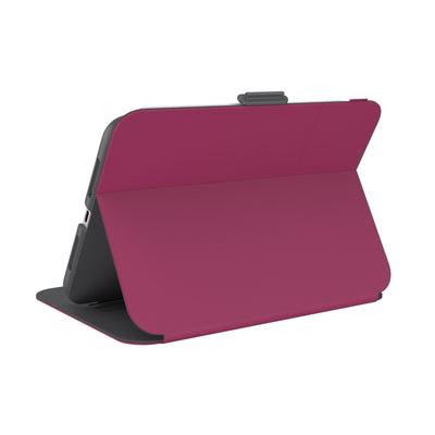 Three-quarter view of back of the case, using view stand formation#color_very-berry-red-slate-grey