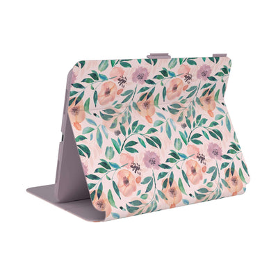 Three-quarter view of back of the case, using view stand formation