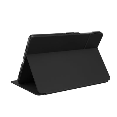 Three-quarter view of back of the case, using view stand formation