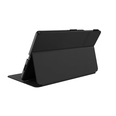 Three-quarter view of back of the case, using view stand formation