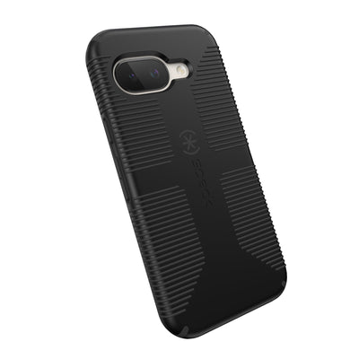 Tilted three-quarter angled view of back of phone case