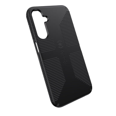 Tilted three-quarter angled view of back of phone case