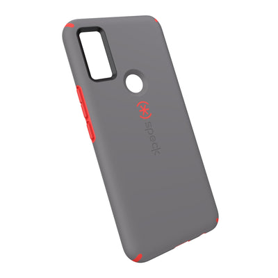 Tilted three-quarter angled view of back of phone case