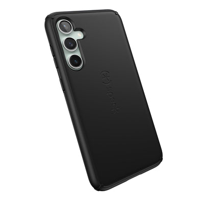 Tilted three-quarter angled view of back of phone case.