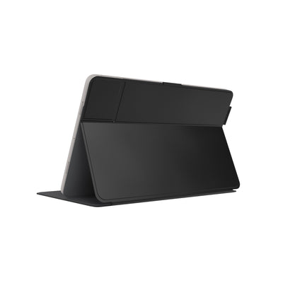 Three-quarter view of back of the case, using view stand formation