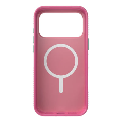 Inside view of empty phone case from straight-on#color_ibis-pink-dark-ibis-kanom-green