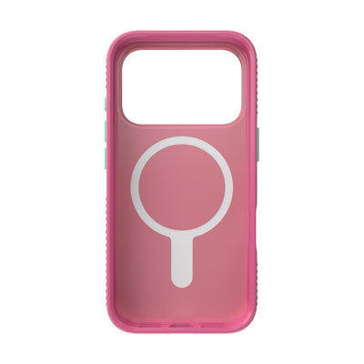 Inside view of empty phone case from straight-on#color_ibis-pink-dark-ibis-kanom-green
