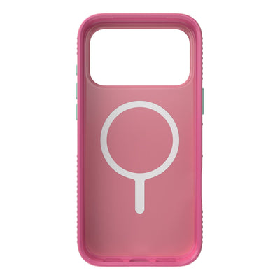 Inside view of empty phone case from straight-on#color_ibis-pink-dark-ibis-kanom-green