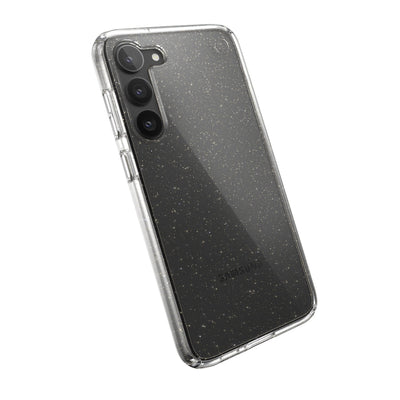 Tilted three-quarter angled view of back of phone case