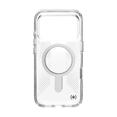 Inside view of empty phone case from straight-on#color_clear-silver