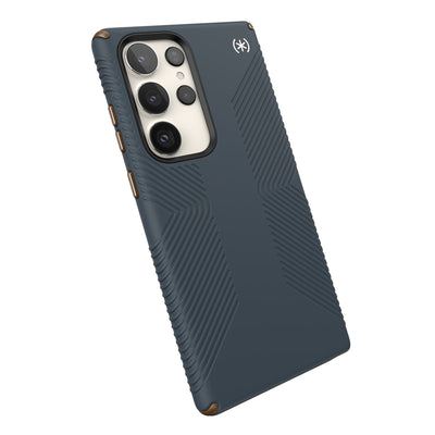 Tilted three-quarter angled view of back of phone case