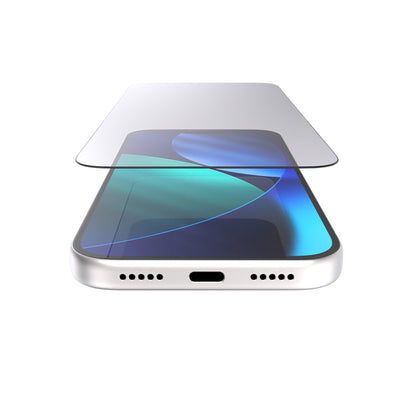 View of bottom of the device with screen protector hovering above screen#color_clear