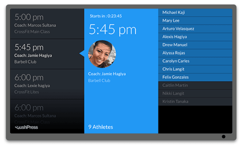 PushPress Screens App